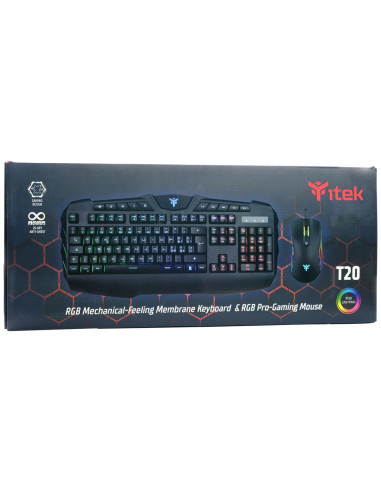 itek T20 tastiera Mouse incluso Gaming USB Italiano Nero