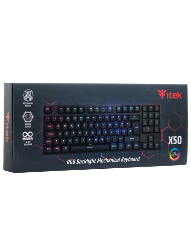 itek X50 tastiera Gaming USB Italiano Nero