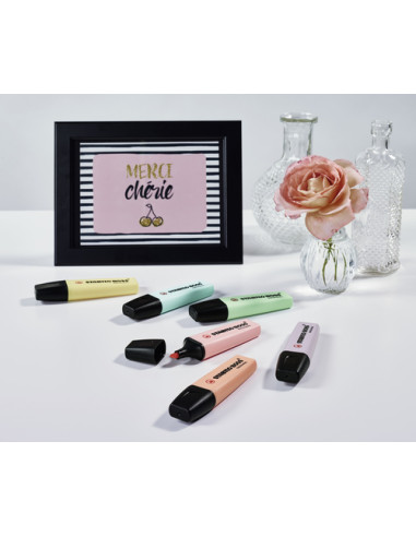 STABILO Boss Original Pastel evidenziatore 4 pz Punta smussata Multicolore