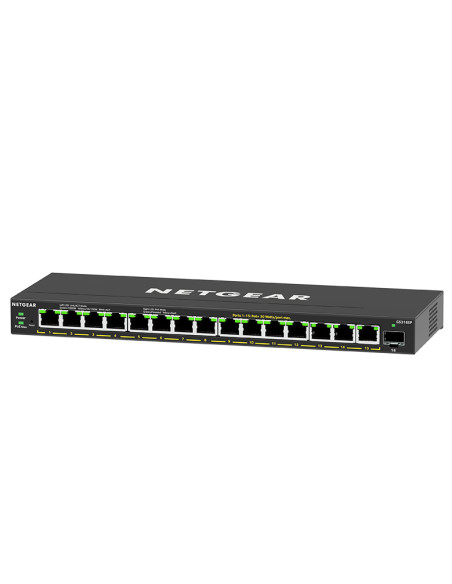NETGEAR GS316EP-100PES switch di rete Gestito Gigabit Ethernet (10/100/1000) Supporto Power over Ethernet (PoE) Nero
