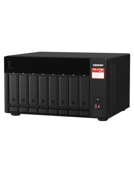 QNAP TS-873A NAS Tower Ryzen Embedded V1500B 8 GB DDR4 0 TB QNAP Turbo System Nero