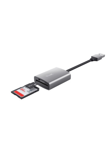 Trust Dalyx lettore di schede USB 3.2 Gen 1 (3.1 Gen 1) Alluminio