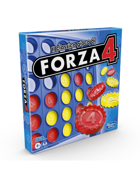 Hasbro Gaming Forza 4, gioco da tavolo per bambini e bambine, gioco di strategia, per 2 giocatori, dai 6 anni in su