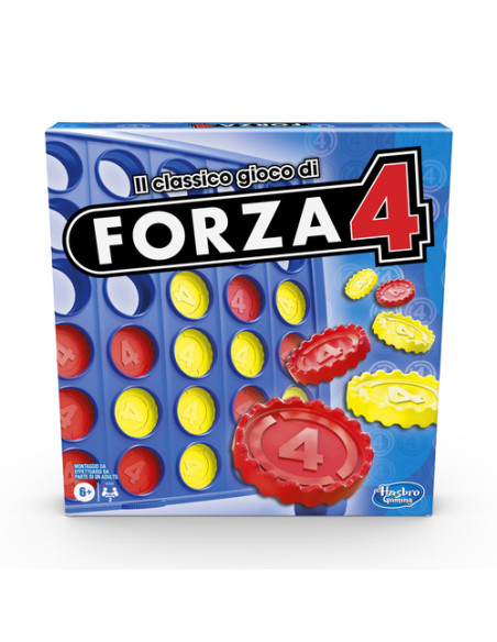 Hasbro Gaming Forza 4, gioco da tavolo per bambini e bambine, gioco di strategia, per 2 giocatori, dai 6 anni in su