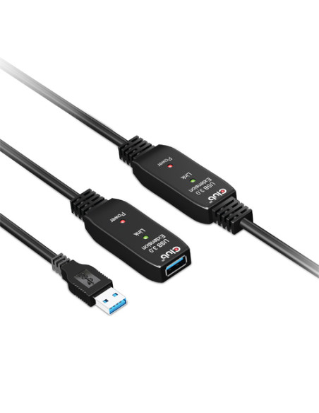 CLUB3D CAC-1405 cavo USB USB 3.2 Gen 2 (3.1 Gen 2) 10 m USB A Nero
