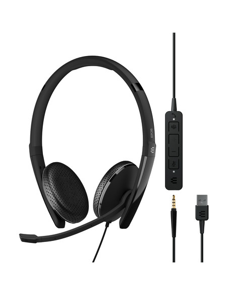 EPOS ADAPT 165T USB II Auricolare Cablato A Padiglione Ufficio USB tipo A Nero