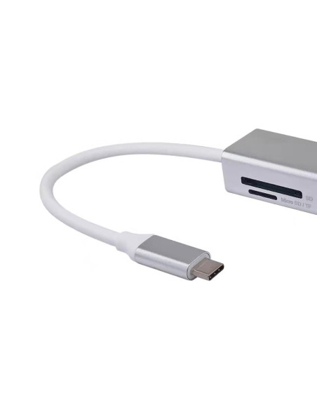 Equip Adattatore multifunzione USB-C 5 in 1, HDMI, USB 3.2 Gen 1, TF/Micro SD