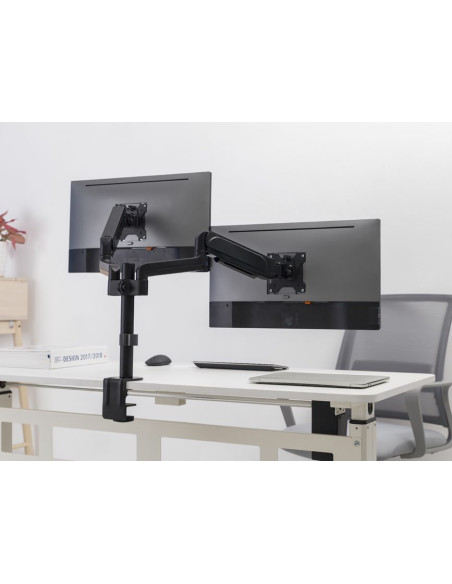 Equip Staffa di montaggio da scrivania per doppio monitor da 17” a 32”