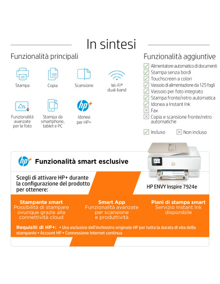 HP ENVY Stampante multifunzione Inspire 7924e