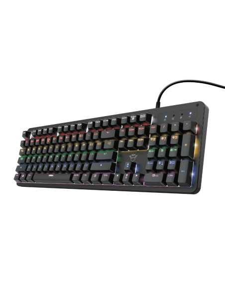 Trust GXT 863 Mazz tastiera Gaming USB QWERTY Italiano Nero