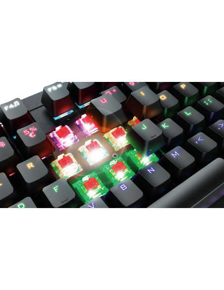 Trust GXT 863 Mazz tastiera Gaming USB QWERTY Italiano Nero