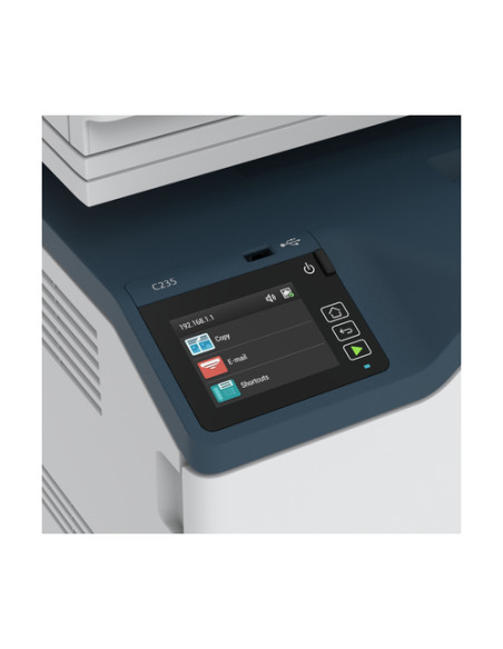 Xerox C235 A4 22 ppm Copia/Stampa/Scansione/Fax wireless con stampa fronte/retro PS3 PCL5e/6 ADF 2 vassoi Totale 251 fogli