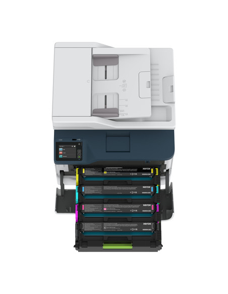 Xerox C235 A4 22 ppm Copia/Stampa/Scansione/Fax wireless con stampa fronte/retro PS3 PCL5e/6 ADF 2 vassoi Totale 251 fogli