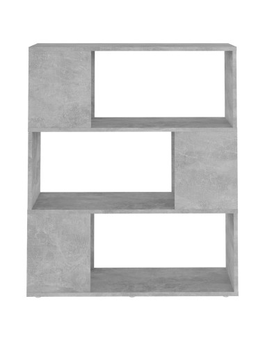 Libreria/Divisorio Grigio Cemento 80x24x94 cm in Truciolato