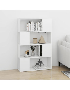 Libreria/Divisorio Bianco 80x24x124,5 cm in Truciolato 2