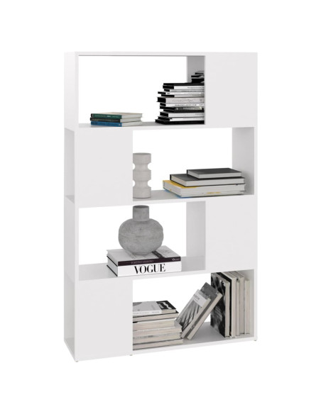 Libreria/Divisorio Bianco 80x24x124,5 cm in Truciolato