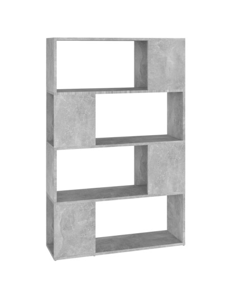 Libreria/Divisorio Grigio Cemento 80x24x124,5 cm in Truciolato