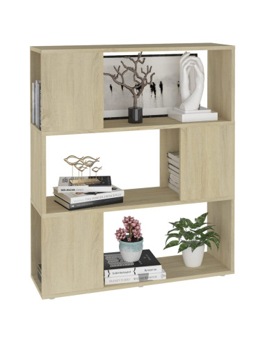 Libreria/Divisorio Rovere Sonoma 80x24x94 cm in Truciolato