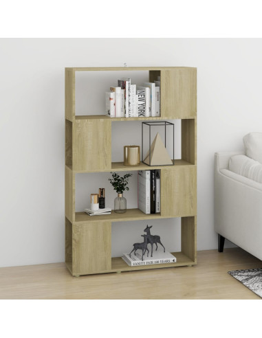 Libreria/Divisorio Rovere Sonoma 80x24x124,5 cm in Truciolato