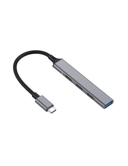 Equip 128961 hub di interfaccia USB 3.2 Gen 1 (3.1 Gen 1) Type-C 5000 Mbit/s Nero, Grigio