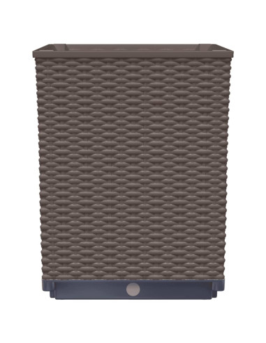 Fioriere 2 pz Marroni 30x30x37 cm in Polipropilene