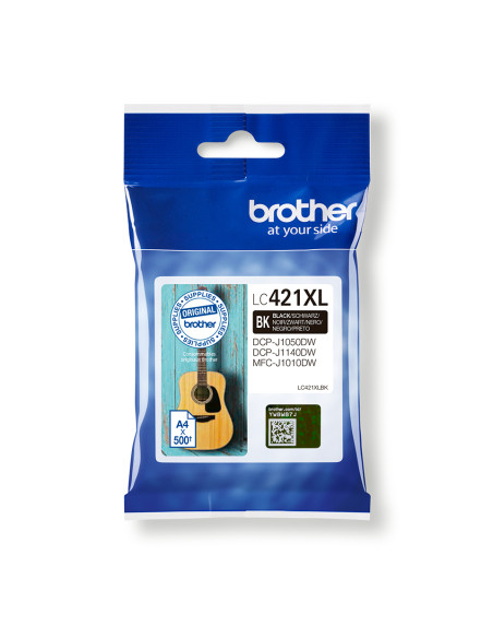 Brother LC421XLBK cartuccia d'inchiostro 1 pz Originale Nero