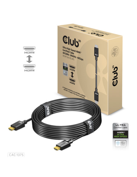 CLUB3D CAC-1375 cavo HDMI 5 m HDMI tipo A (Standard) Nero