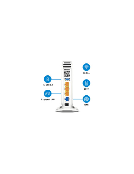 FRITZ!Box 4060 router wireless Gigabit Ethernet Banda tripla (2.4 GHz/5 GHz/5 GHz) Bianco