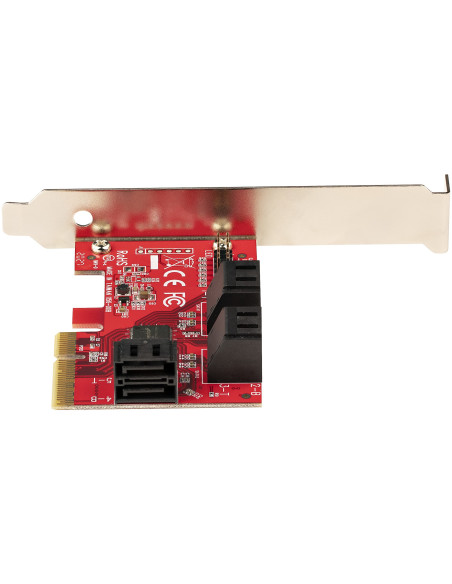 StarTech.com Scheda PCI Express 3.0 a SATA - Scheda di Espansione PCIe SATA a 6 porte - 6 Gbps - Staffa a Profilo Basso - Connet