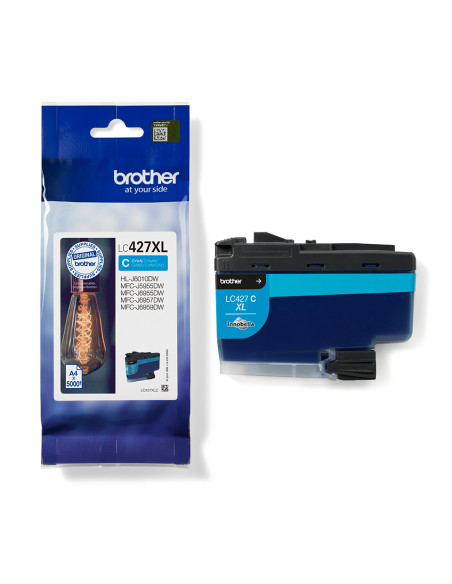 Brother LC427XLC cartuccia d'inchiostro 1 pz Originale Ciano