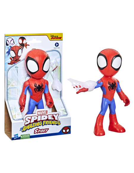 Marvel Spidey e I Suoi Fantastici Amici, mega Spidey, action figure da 22,5 cm, giocattolo per età prescolare, dai 3 anni in su