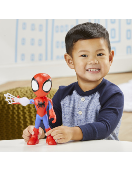 Marvel Spidey e I Suoi Fantastici Amici, mega Spidey, action figure da 22,5 cm, giocattolo per età prescolare, dai 3 anni in su
