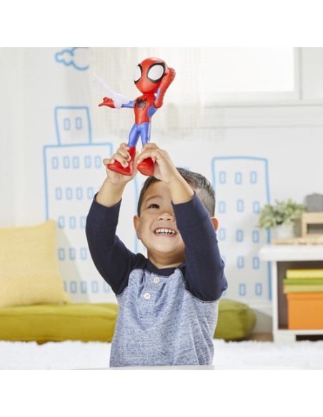 Marvel Spidey e I Suoi Fantastici Amici, mega Spidey, action figure da 22,5 cm, giocattolo per età prescolare, dai 3 anni in su