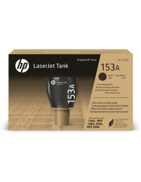 HP Kit di ricarica del toner nero originale LaserJet Tank 153A