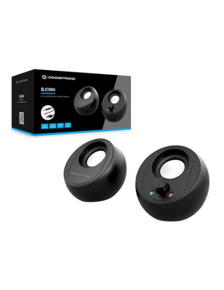 Conceptronic BJORN01B altoparlante 2-vie Nero Con cavo e senza cavo 10 W
