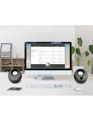 Conceptronic BJORN01B altoparlante 2-vie Nero Con cavo e senza cavo 10 W