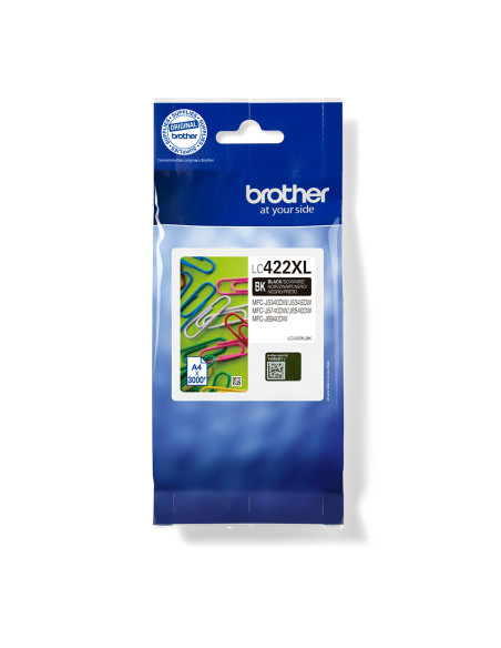 Brother LC422XLBK cartuccia d'inchiostro 1 pz Originale Nero