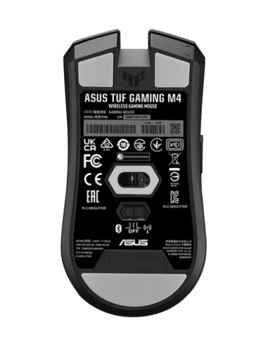 ASUS TUF Gaming M4 Wireless mouse Mano destra RF senza fili + Bluetooth Ottico 12000 DPI