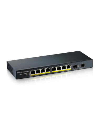 Zyxel GS1900-10HP Gestito L2 Gigabit Ethernet (10/100/1000) Supporto Power over Ethernet (PoE) Nero
