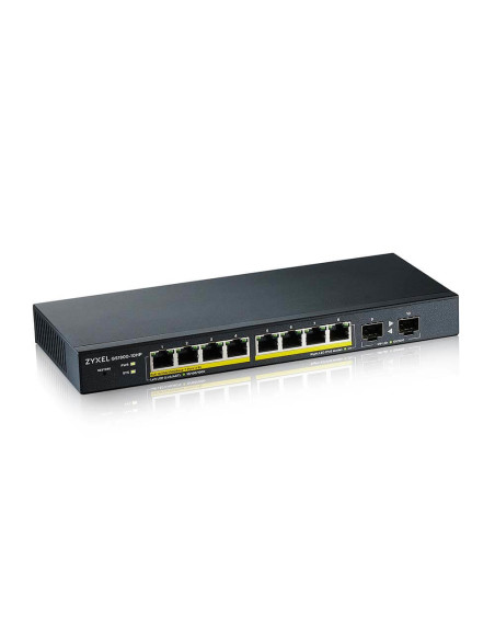 Zyxel GS1900-10HP Gestito L2 Gigabit Ethernet (10/100/1000) Supporto Power over Ethernet (PoE) Nero