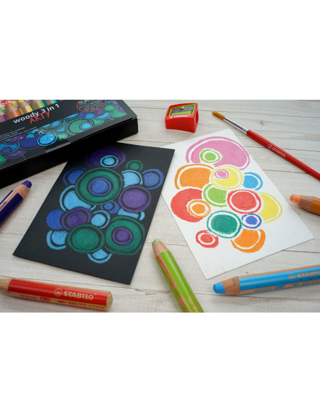 STABILO woody 3 in 1 Multicolore 10 pz