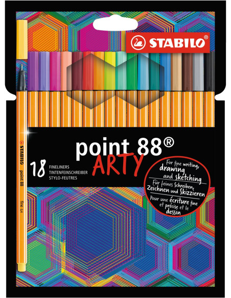 STABILO Point 88 ARTY penna tecnica Colori assortiti 18 pz