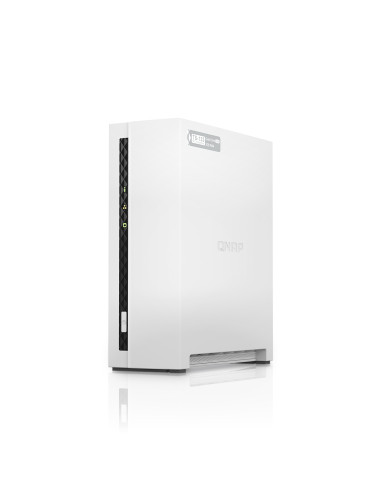 QNAP TS-133 server NAS e di archiviazione Tower Cortex-A55 2 GB DDR4 0 TB QNAP Turbo System Bianco