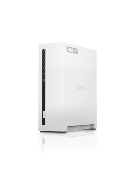 QNAP TS-133 server NAS e di archiviazione Tower Cortex-A55 2 GB DDR4 0 TB QNAP Turbo System Bianco