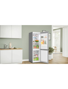 Bosch Serie 4 KGN367LDF Frigorifero Combinato da libera installazione 186 x 60 cm Metal look Classe D 2
