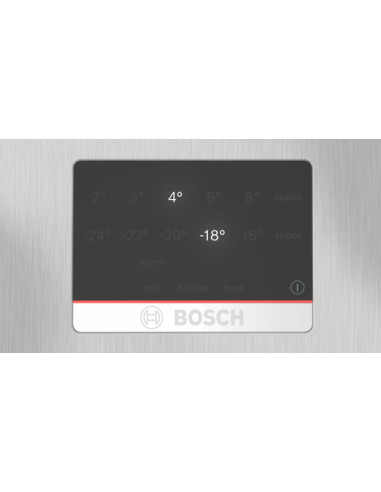 Bosch Serie 4 KGN367LDF Frigorifero Combinato da libera installazione 186 x 60 cm Metal look Classe D