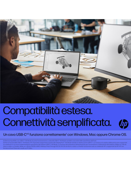 HP Thunderbolt Dock 280W G4 con cavo combo