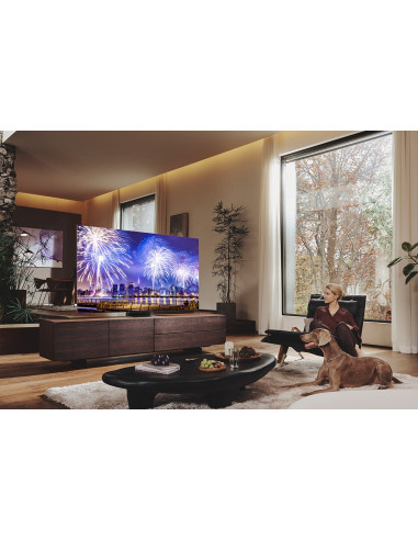 Samsung TV Neo QLED 8K 75” QE75QN900B Smart TV Wi-Fi Stainless Steel 2022, Mini LED, Processore Neural Quantum 8K, Ultra sotti