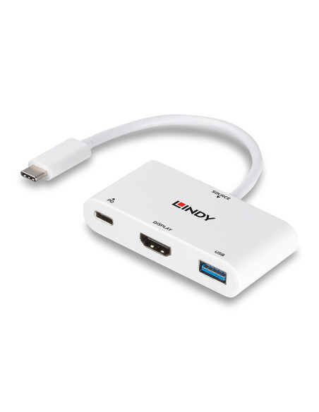 Lindy 43340 adattatore grafico USB 3840 x 2160 Pixel Bianco