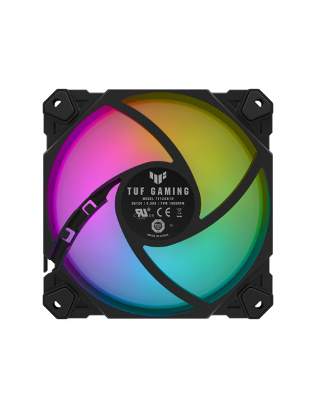 ASUS TUF Gaming TF120 ARGB Fan - Triple Fan Kit with ARGB Controller Case per computer Raffreddatore d'aria 12 cm Nero